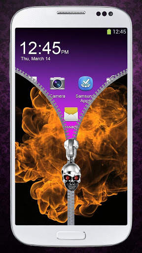 Fire lock screen - Zipper screenshot 5