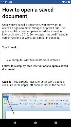Learn MS Word - (Offline) screenshot 4