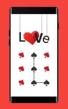 HeartS APP Lock Theme Poker Pin Lock Screen screenshot 2