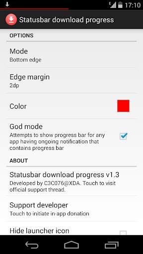 Statusbar Download Progress screenshot 2