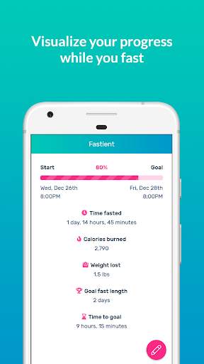 Fastient - fasting tracker & journal screenshot 1