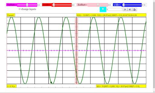 Oscilloscope Simulator screenshot 1