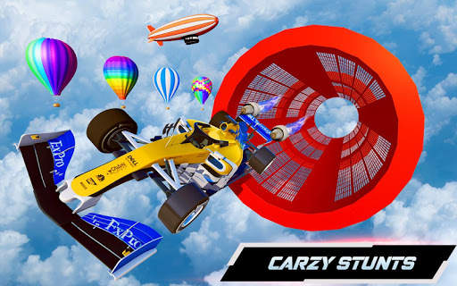 Formula Engine Jet Car Stunts: Rocket Cars Games 3 تصوير الشاشة