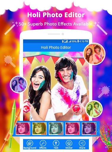 Holi Photo Editor 2018 |  Happy Dhueti screenshot 2