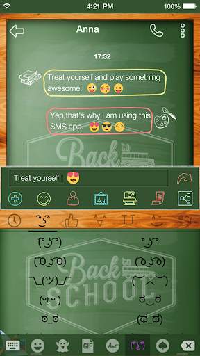 Emoji Keyboard Back School screenshot 2