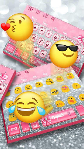 Pink Diamond Bow Keyboard screenshot 3