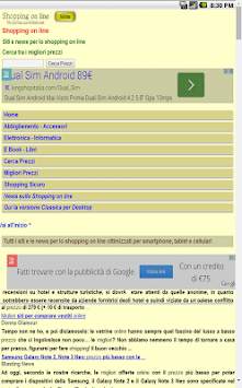 Shopping on line screenshot 1
