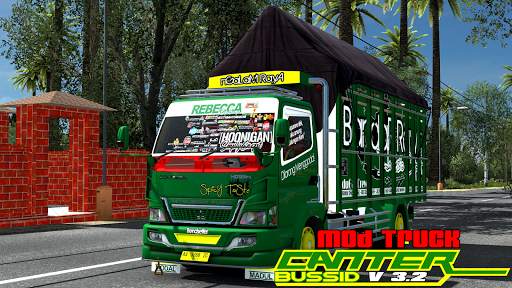 Mod Truck Canter Bussid v3.2 screenshot 1