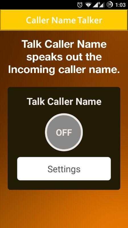 Caller Name Talker  Advance screenshot 1