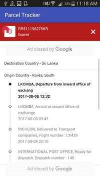 Parcel Tracker 4 تصوير الشاشة