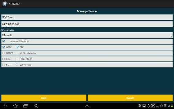 Server Monitor: Website status screenshot 7