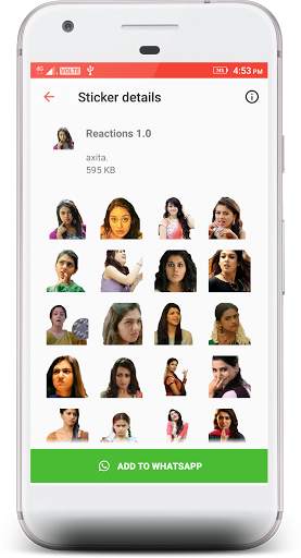 Tamil Actress Stickers 4 WhatsApp screenshot 4