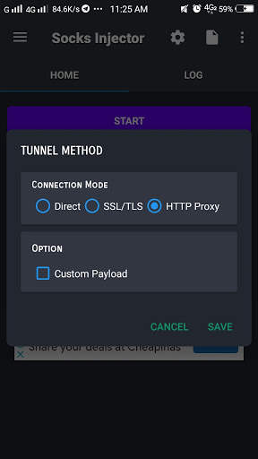 Socks Injector - (SSH/Proxy/VPN) screenshot 2