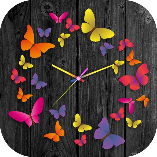 Butterfly Clock Live Wallpaper 1.5
