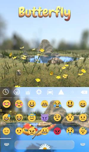 Butterfly Animated Keyboard   Live Wallpaper screenshot 4