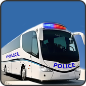 Offroad Police Bus Hill Driver icon