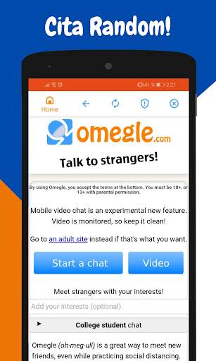 Omegle: Talk To Strangers screenshot 2