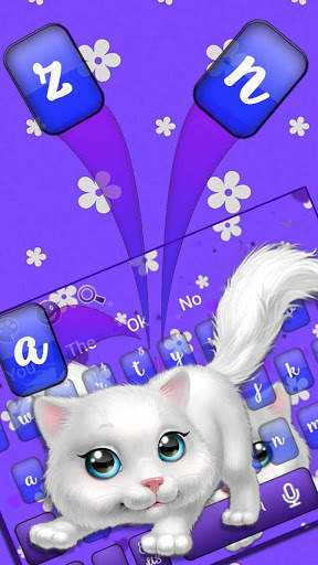 Cute Fluffy Cat Keyboard screenshot 2