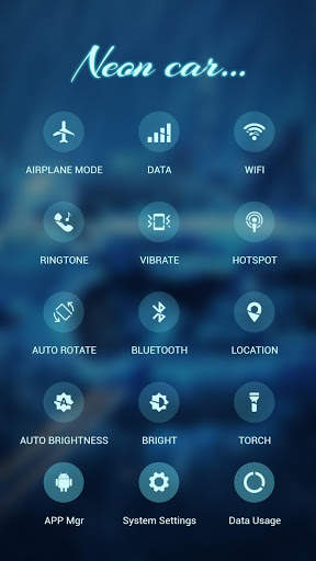 Speedy neon car APUS Launcher theme screenshot 3