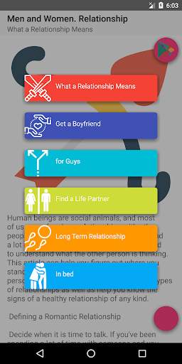 Male and Female. Relationship screenshot 7