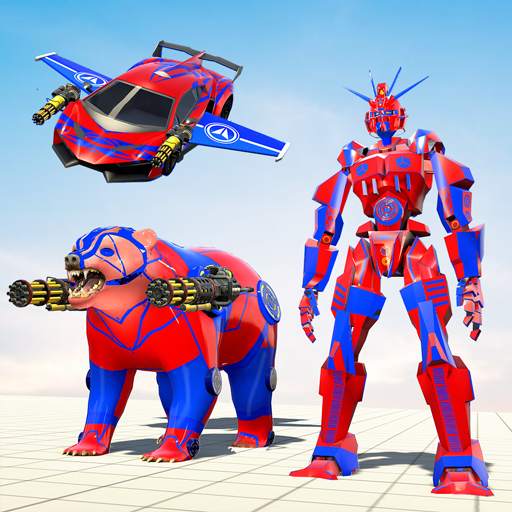 Flying Bear Robot Hero Game 2.2