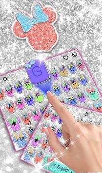Pretty Colorful Glitter Keyboard Theme screenshot 3