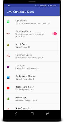 Connected Dots -Digital Net Live Wallpaper free screenshot 9