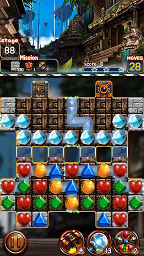 Reruntuhan Permata: Cocokkan 3 screenshot 4