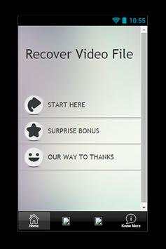 Recover Video File Guide скриншот 1