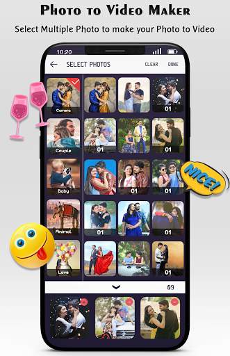 Photo to Video Maker with Music screenshot 1