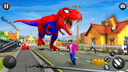 Superhero Dino Rampage Games screenshot 6