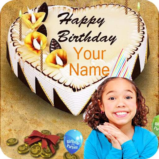 Photo Name on Birthday Cake ✅ 1.1