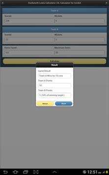 DL Calculator for Cricket screenshot 2