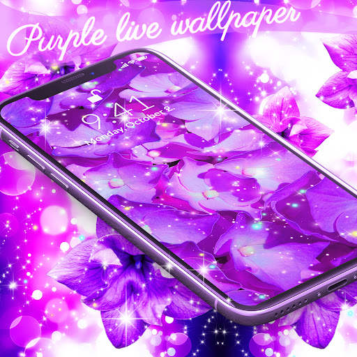 Purple live wallpaper screenshot 7