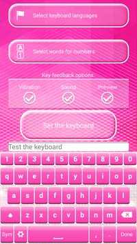 Black and Pink Keyboard Theme screenshot 5
