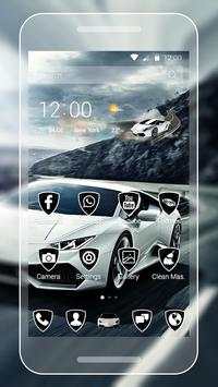 White Lambo Theme 1 تصوير الشاشة