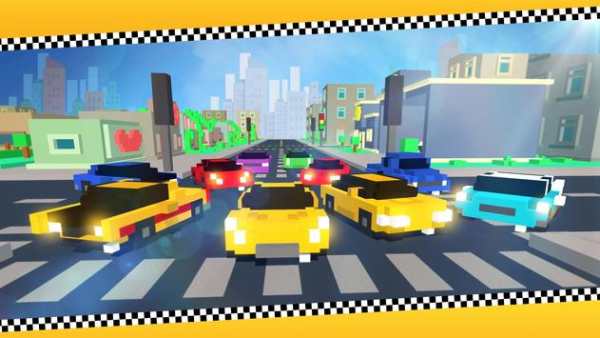Blocky Traffic Racing screenshot 7