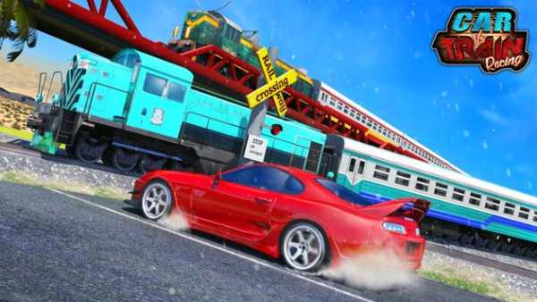 Car Vs Train - Racing Games screenshot 1