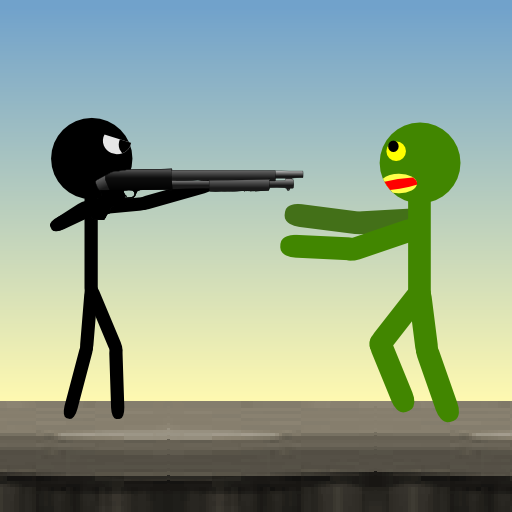 Stickman and Shotgun icon