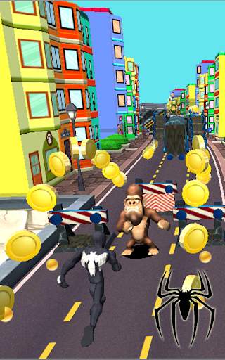Spider Hero Dash Adventure - Iron Subway Rush screenshot 6