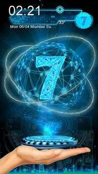 3D Next Tech seven Launcher Theme screenshot 1