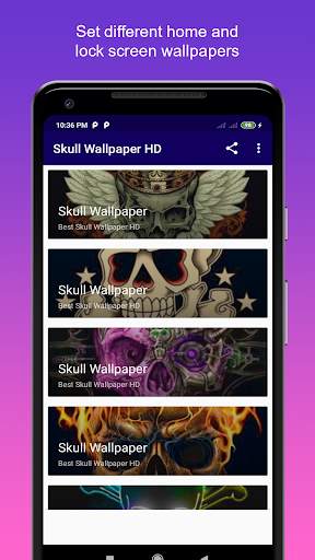 Skull Wallpaper HD screenshot 1
