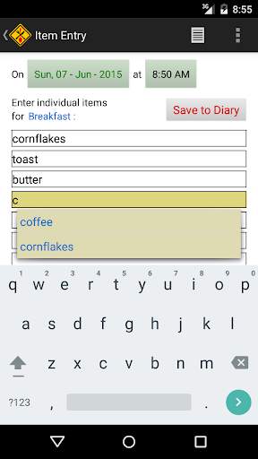 Intolerance Food Diary screenshot 2