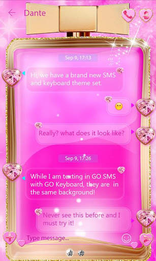 (FREE) GO SMS PERFUME THEME screenshot 3