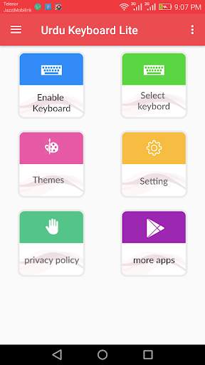 Urdu Keyboard Lite screenshot 1