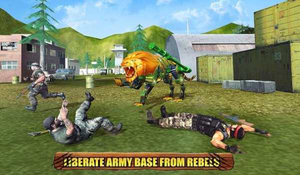 Angry Lion Robot Transforming Games Wild Lion Game screenshot 13