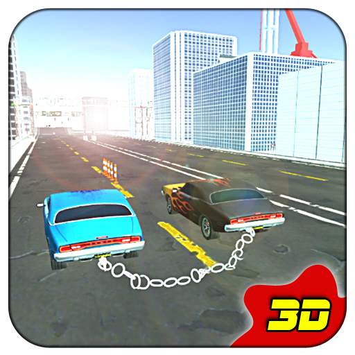 Chained 3D Cars - City Rush Race 4