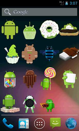 Waving Droid Widget screenshot 1