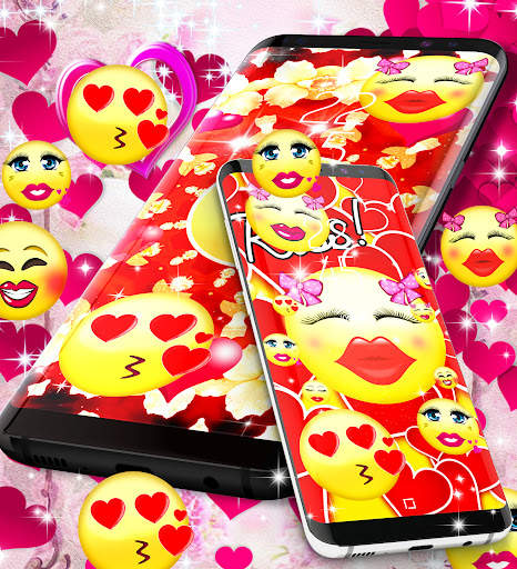 Emoji love live wallpaper screenshot 7