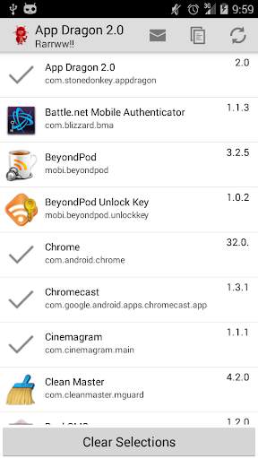 App Dragon App Lister 2 تصوير الشاشة